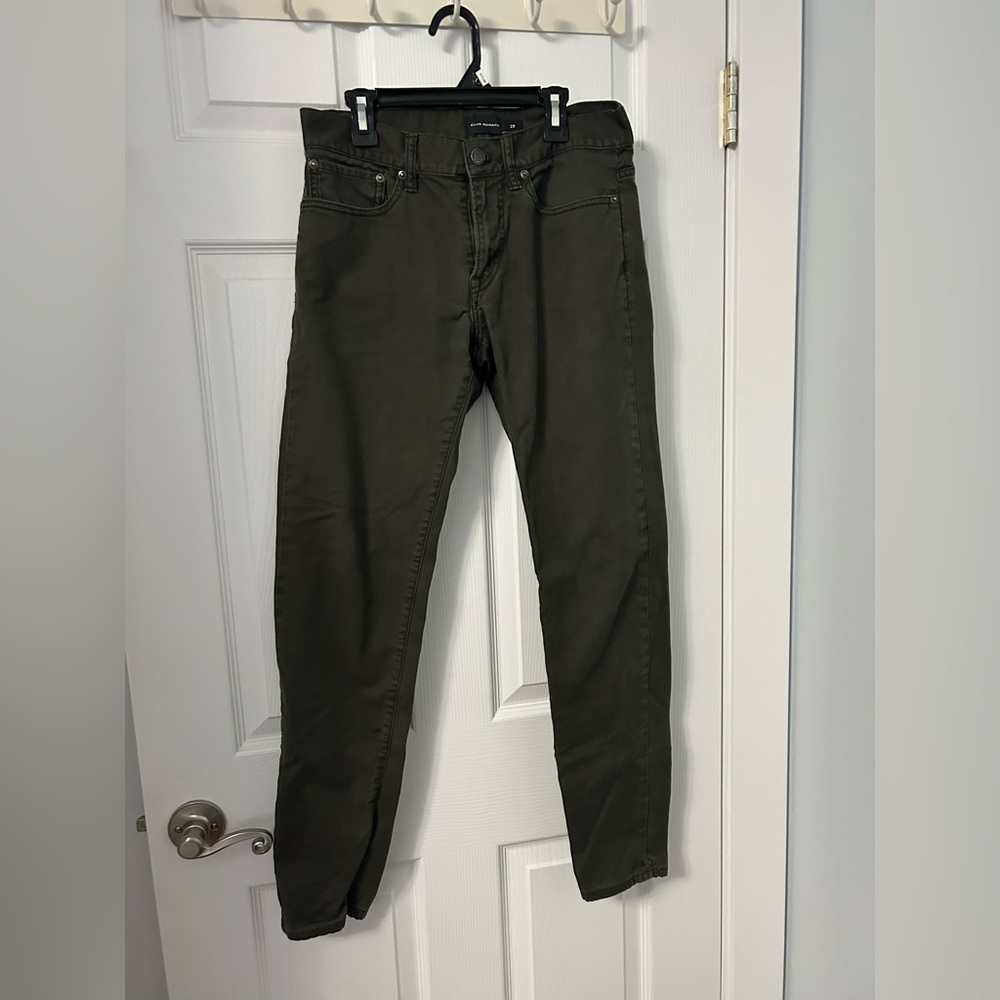 Club Monaco Dark Green Skinny Jeans